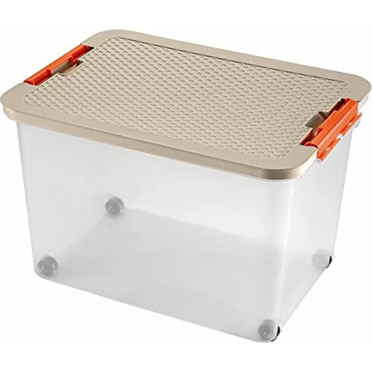 Heidrun Rollerbox 52 x 37 x 34 cm Deckel in Rattanoptik