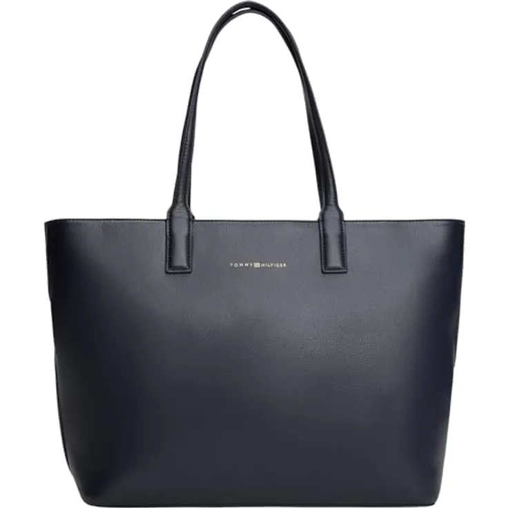 Tommy Hilfiger Logotape Shopper Tasche, 44 cm, space blue, 100% Polyurethan