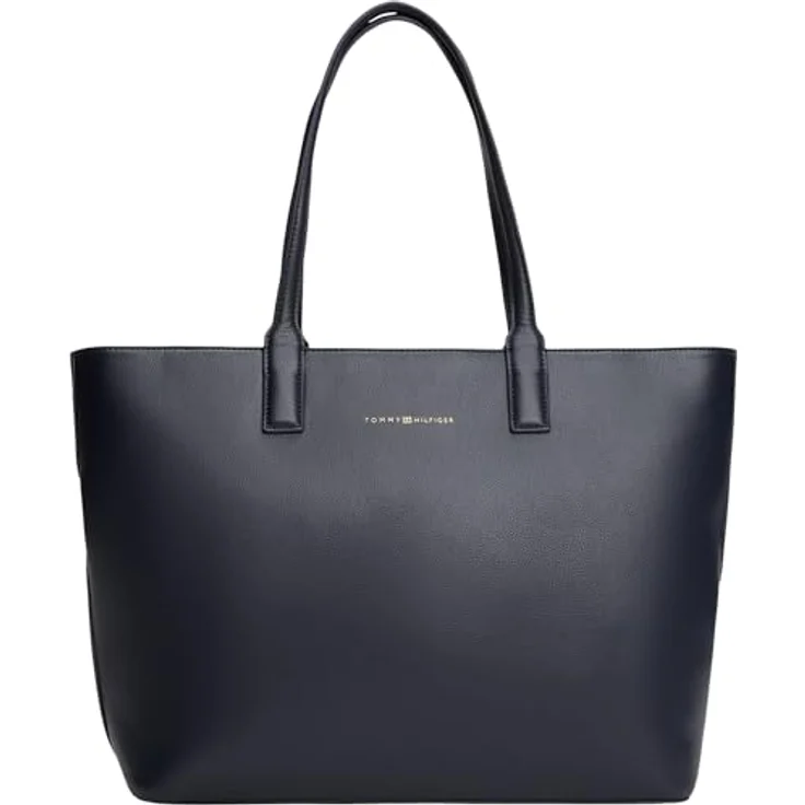 Tommy Hilfiger Logotape Shopper Tasche, 44 cm, space blue, 100% Polyurethan – Bild 1