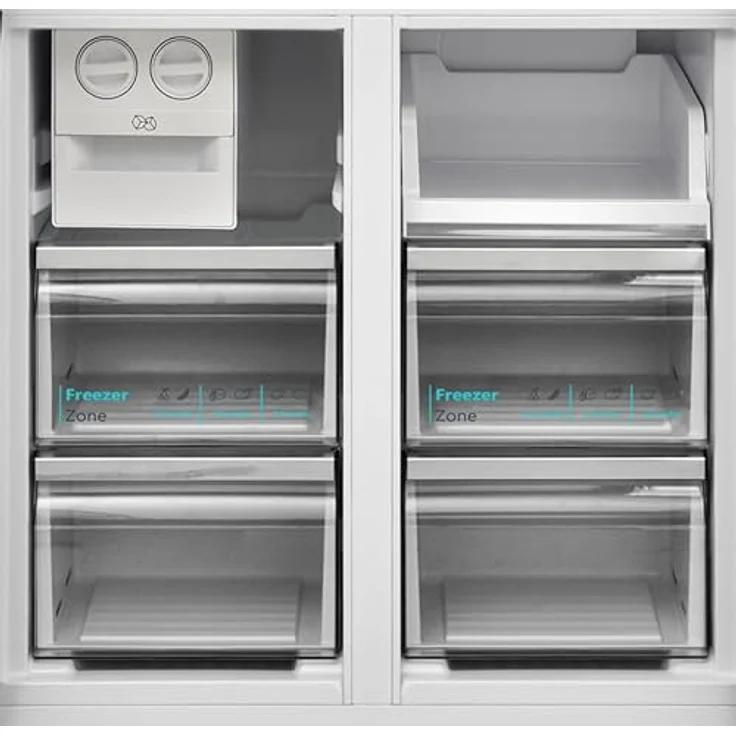 Sharp SJ-NFA35IHDPD-EU Side by Side Kühl-Gefrierkombination, EEK D, AdvancedNoFrost, Wasserspender, Twist-Ice-Maker, Inverter-Kompressor, Ped Inox – Bild 5