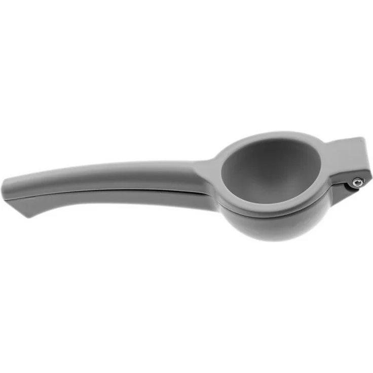 Almina Zitruspresse aus Metall, ergonomisch und robust, 22 cm in Grau