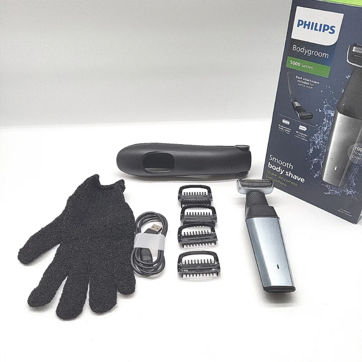 Philips S5000 Rasierer Silber One Size, Wasserfester Trimmer mit 2D-Konturenanpassung