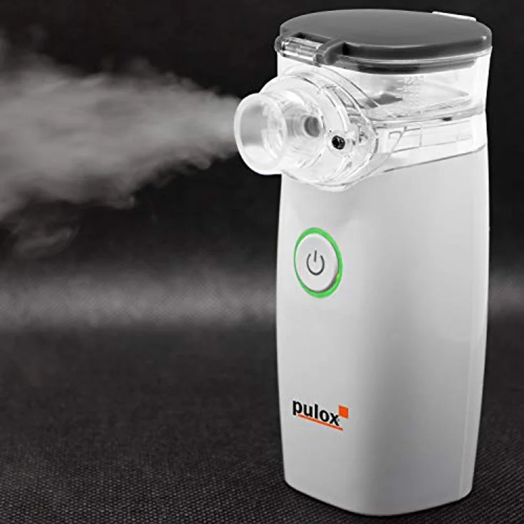Pulox Inhalator Vernebler Inhalationsgerät IN-100 Nebulizer mit Maske für Kinder und Erwachsene bei Erkältungen oder Asthma tragbar und leise – Bild 4