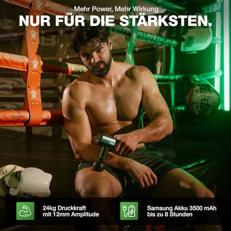 Donnerberg PROBERG 2025 – Kraftvolle Massagepistole mit 24 kg Druckkraft 3500 mAh Markenakku, 7 Jahren Motorgarantie – Bild 2