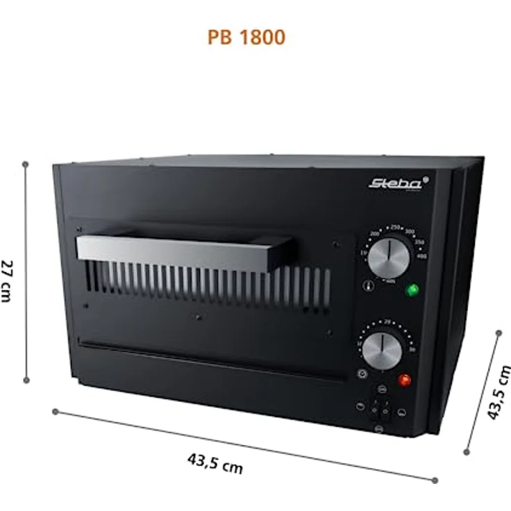 Steba Power Pizzabäcker schwarz PB 1800 sw – Bild 3