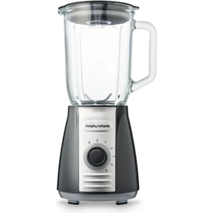 Morphy Richards 403010 Standmixer mit Eiszerkleinerungsklingen Inspire Kitchen Confidence, Glas, 600 W, 1,5 Liter, Grau - Leistungsstarker Mixer mit 5 Geschwindigkeitseinstellungen und Edelstahlklingen – Bild 1