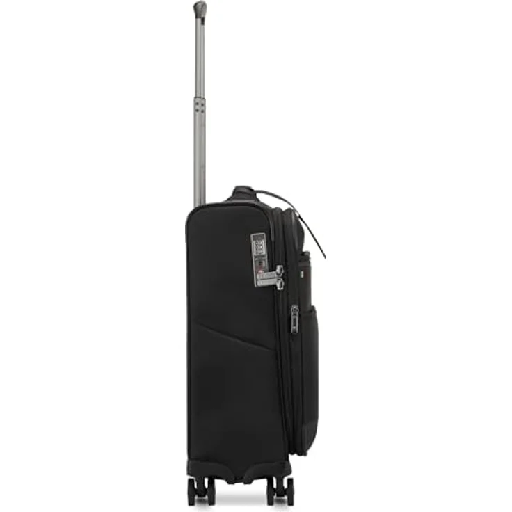 Roncato UNO Soft 3.0 Kabinen-Trolley 55x40x20/25 cm, erweiterbar, wasserabweisend, schwarz, 40 L, 2.85 kg – Bild 3