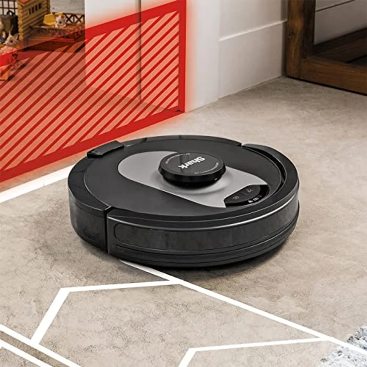 Shark RV2500SEU AI360 Saugroboter mit Wischfunktion und Absaugstation, 120 min Akkubetrieb, Anti Hair Wrap-Technologie, schwarz – Bild 3