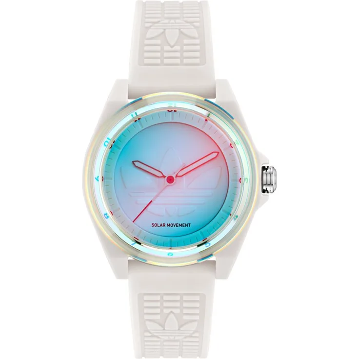 adidas Originals Solaruhr PROJECT FOUR SOLAR AOST255322I, Quarzuhr mit Resinarmband, modisches Design für Herren und Damen
