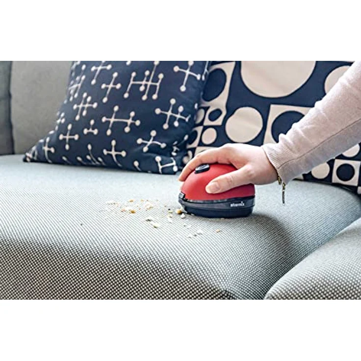 Starmix Mini Tisch-Staubsauger mit hoher Saugkraft I Akku Handstaubsauger für Krümel und ähnliches I Saugmaus batteriebetrieben – Bild 5