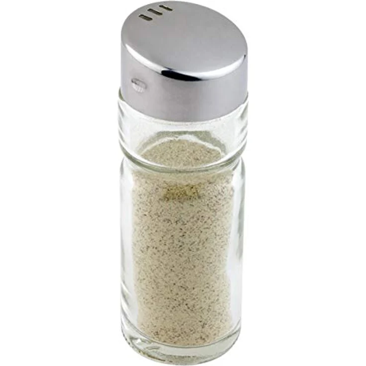 APS 40460 ECONOMIC Glas Menage mit Edelstahlabdeckung und Non-Drip Spout, 11 x 10.5 x 22 cm – Bild 3