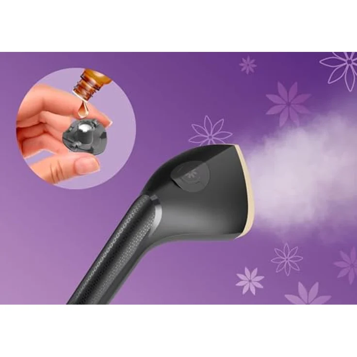 Philips Dampfglätter - 2000 W, 40 g/min konstanter Dampf., 3 Dampffunktionen, 2-Liter-Wassertank, Einfache Entkalkung durch Spülen, Große Dampfplatte, Schwarz (STE3170/80) – Bild 4