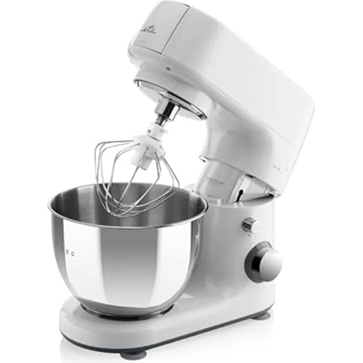 ETA Küchenmaschine Mezo III Bravo Vollmetall 1000 W 6 Geschwindigkeiten 4 l - Edelstahl Schüssel Planetenrührsystem - PAUSE-Taste - Geschwindigkeitsregelung - reiches Zubehör – Bild 4