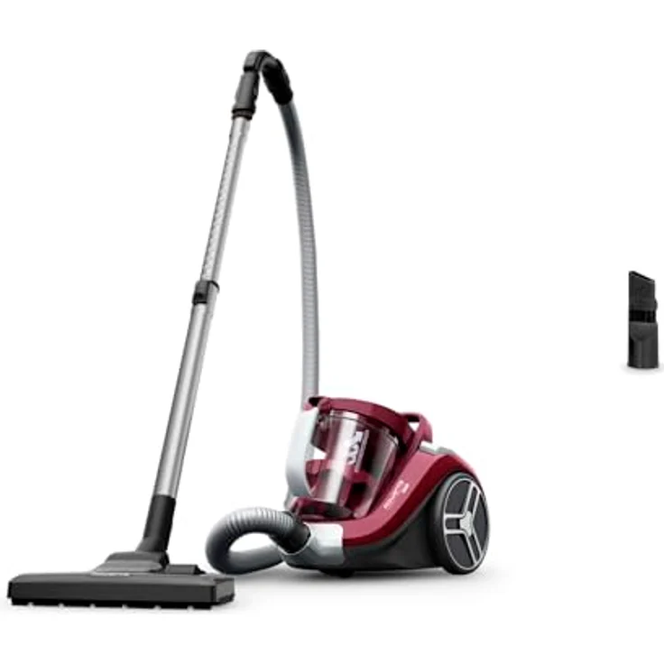 Rowenta RO4B23 Compact Power XXL, beutelloser Bodenstaubsauger mit 900 W, 2,5 Litern und 69 Dezibel, Rot – Bild 1