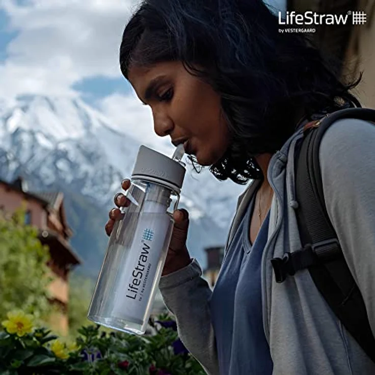 LifeStraw Go 2, clear, 2-Stage Filter Wasserfilterflasche – Bild 11