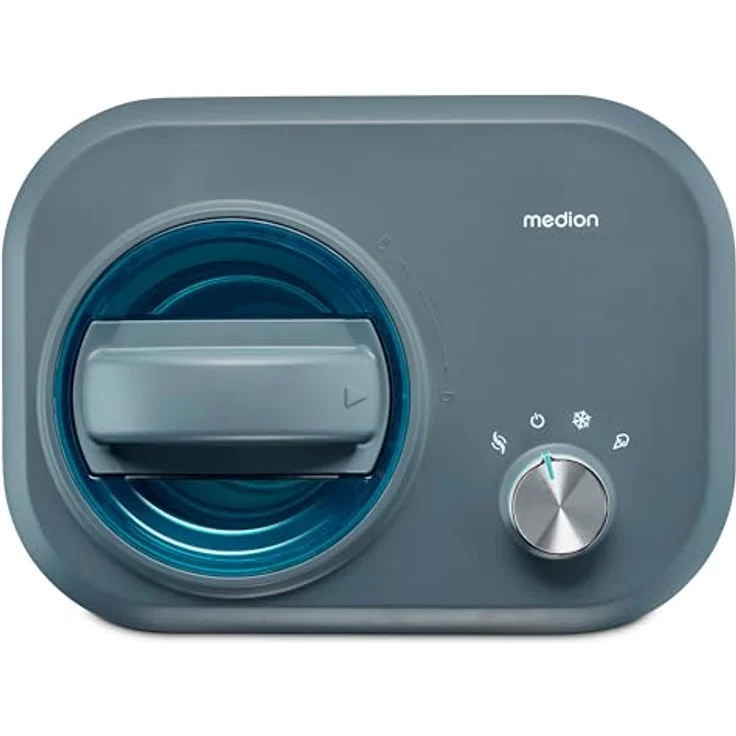 MEDION Eismaschine mit Kompressor MD 10169, 1 Liter, 100 Watt, Aluminium Eisbehälter, kein Vorkühlen notwendig – Bild 3