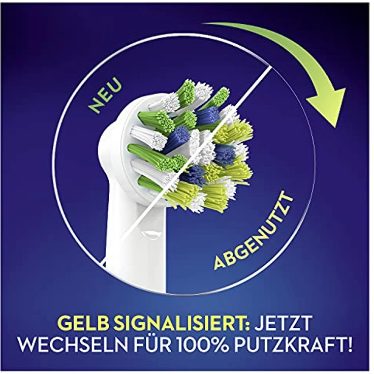 Oral-B CrossAction Aufsteckbürsten mit CleanMaximiser-Borsten für ganzheitliche Mundreinigung, 8 Stück – Bild 4
