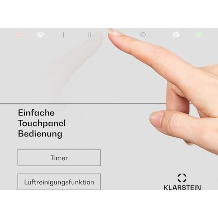 Klarstein SleekAir Dunstabzugshaube, 60 cm Kopffreihaube mit 686 m³/h, A++ Energieeffizienz, Touch-Bedienfeld, LED-Beleuchtung 2700-6500 K, duale Belüftung, Weiß – Bild 5