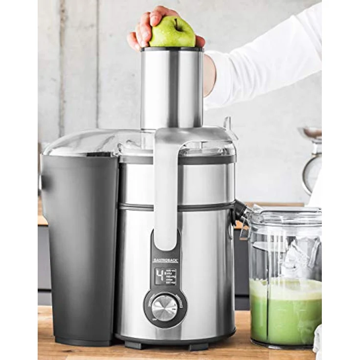 Gastroback Entsafter 40151 Design Multi Juicer Digital, 1300 Watt Profi-Motor, XXL - Einfüllschacht (Ø 84 mm), 5 Geschwindigkeitsstufen – Bild 6