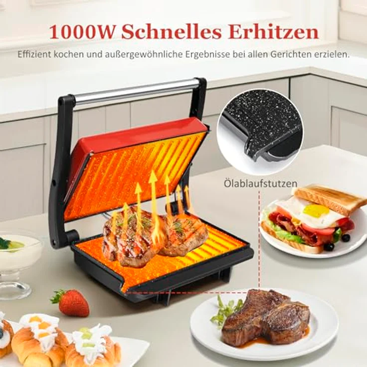 Aigostar Panini Maker 700W – Bild 2