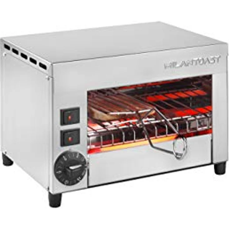 Milan Toast - Backofen - Toaster mit 2 Plätzen - 2 Zangen - Timer 15 Minuten - 220-240 V 50/60 Hz 1,21 kW – Bild 2