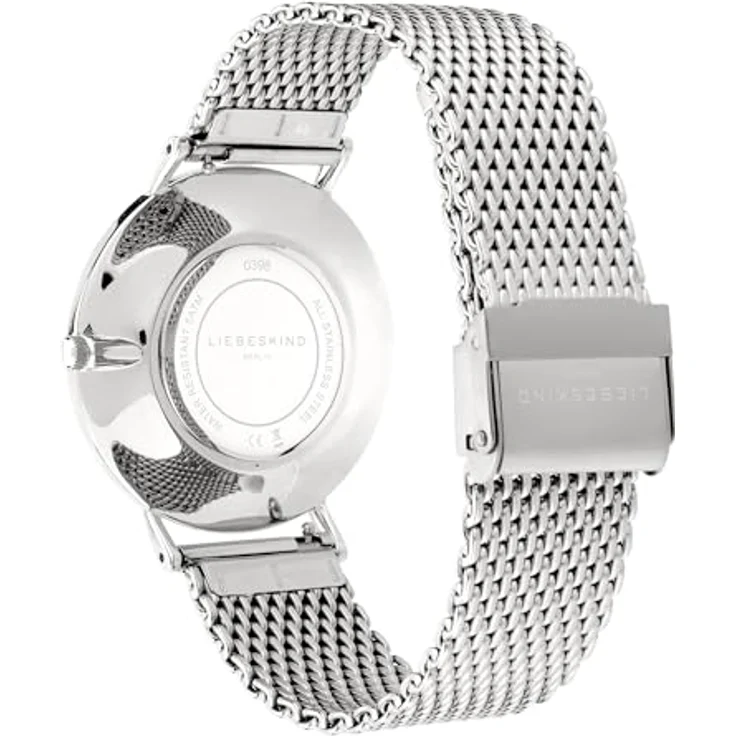 Liebeskind Berlin LT-0398-MQ, Quarz-Damenuhr mit Edelstahlgehäuse und -band, silber, 34 mm, wasserdicht bis 5 bar – Bild 4