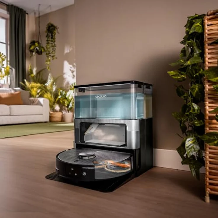 Cecotec Conga X100, Staubsauger-Roboter mit 20.000 Pa Saugkraft, Wischfunktion, KI-Navigation, Schwarz/Grau – Bild 5