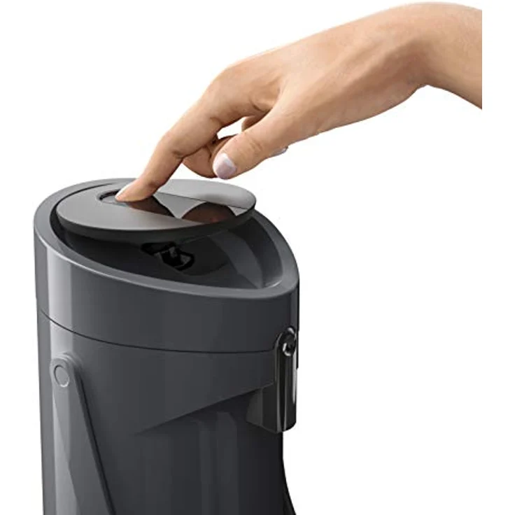Emsa 515706 Ponza Pump-Isolierkanne, Thermosflasche, 1,9l Füllvolumen, Isolierbecher, Druckhebel, abnehmbare Tropfschale, anthrazit – Bild 6