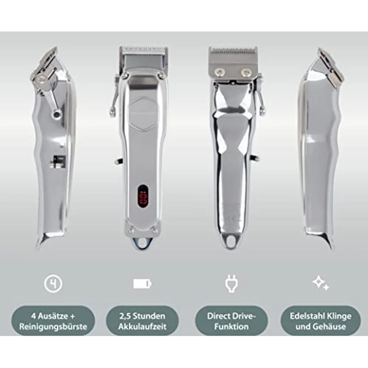 ProfiCare® Haarschneidemaschine u. Bartschneider Herren, Haarschneidemaschine Profi mit 4 abnehmbaren Kammaufsätzen u. 3-stufiger Ausdünnfunktion, Rasierer mit Direct Drive-Funktion - PC-HSM/R 3100 – Bild 4