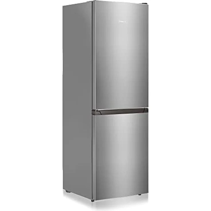 Heinrich´s HEINRICHS Kühlgefrierkombination 175Liter, Kühlvolumen 122L, Gefrierfach 53L,LED Beleuchtung,Kühlschrank Türanschlag wechselbar, leise 39dB,große Tiefkühlboxen, 7 Temperaturstufen, (inox) – Bild 5