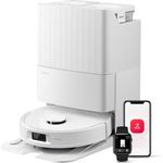 Roborock QV 35S, Saugroboter mit 10.000 Pa HyperForce Saugkraft, Wischfunktion, Anti-Tangle-Bürsten, All-in-One-Dock und intelligenter Hindernisvermeidung