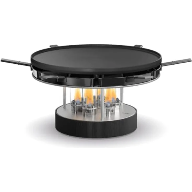 höfats CIRCLE 35, Tischgrill mit Bioethanol, Indoor & Outdoor, flexible Temperaturkontrolle, emaillierte Gusseisen-Grillplatte – Bild 1