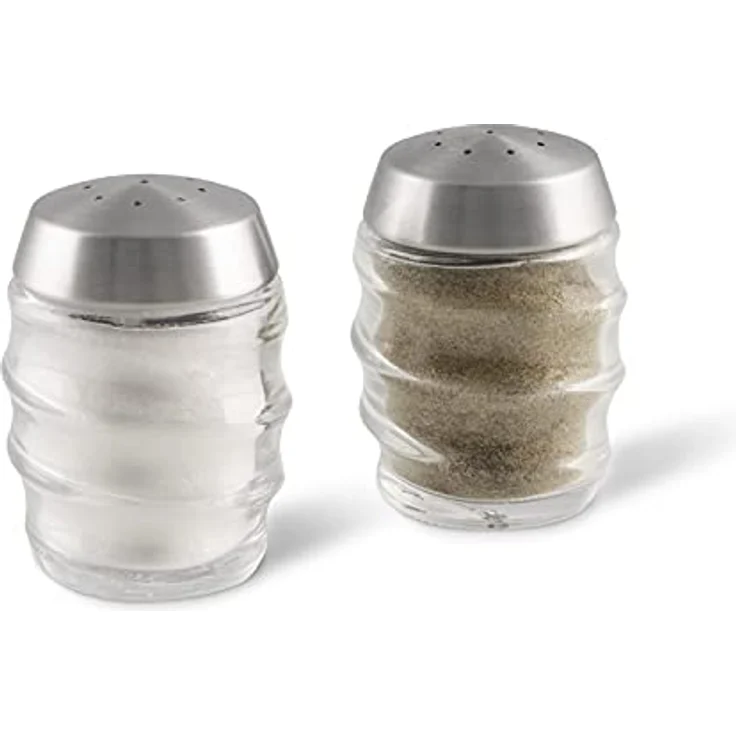 Cole & Mason Bray Gewürzstreuer Geschenkset, Glas/Edelstahl, 7,5 cm – Bild 2