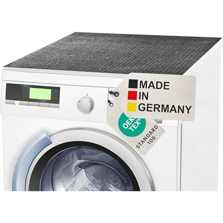 BAUHELD® Universal Waschmaschinen-Auflage [60x60cm], rutschfeste und pflegeleichte Abdeckung mit Vinyl-Beschichtung in Metallic, Made in Germany – Bild 1