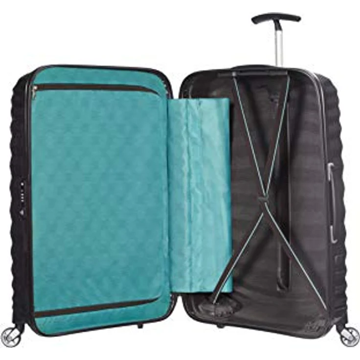 Samsonite Lite-Shock - Spinner M Koffer, 69 cm, 73 L, 4 Rollen , Schwarz (Black) – Bild 3