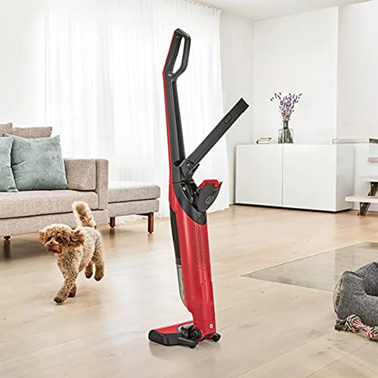 Bosch BBH3ZOO28 Flexxo Serie 4 Handstaubsauger, 55 min Akkubetrieb, 2 Saugmodi, rot – Bild 3