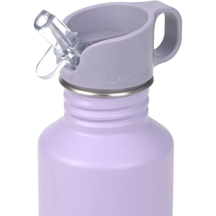 LÄSSIG Trinkflasche Little Gang Heart, lilac, bruchfest und auslaufsicher mit Sportverschluss – Bild 3