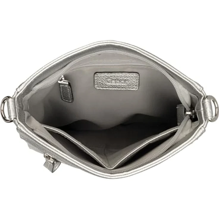 Gabor Silena Umhängetasche, 25 cm, silberfarben, 100% Polyurethan – Bild 5