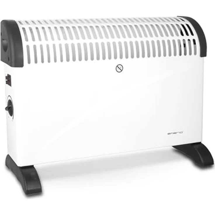 Emerio Konvektor Heizung CH-121858.2, 2000W, 3 Heizstufen, Überhitzungsschutz, für Räume bis 25 m², weiß