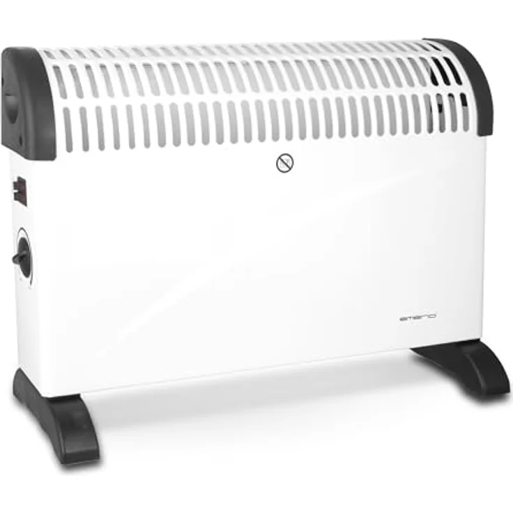Emerio Konvektor Heizung CH-121858.2, 2000W, 3 Heizstufen, Überhitzungsschutz, für Räume bis 25 m², weiß – Bild 1
