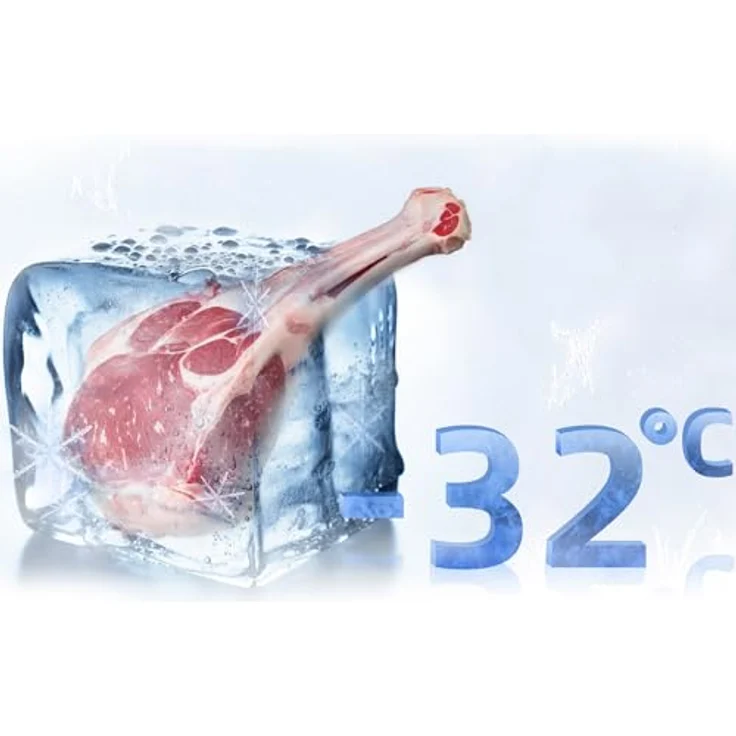 CHiQ KMRF630NESE Side by Side No-Frost Kühl-/Gefrierkombination mit 356 Liter Kühlfach, 203 Liter Gefrierfach und Wasserspender im Premium Dark Inox Look – Bild 5