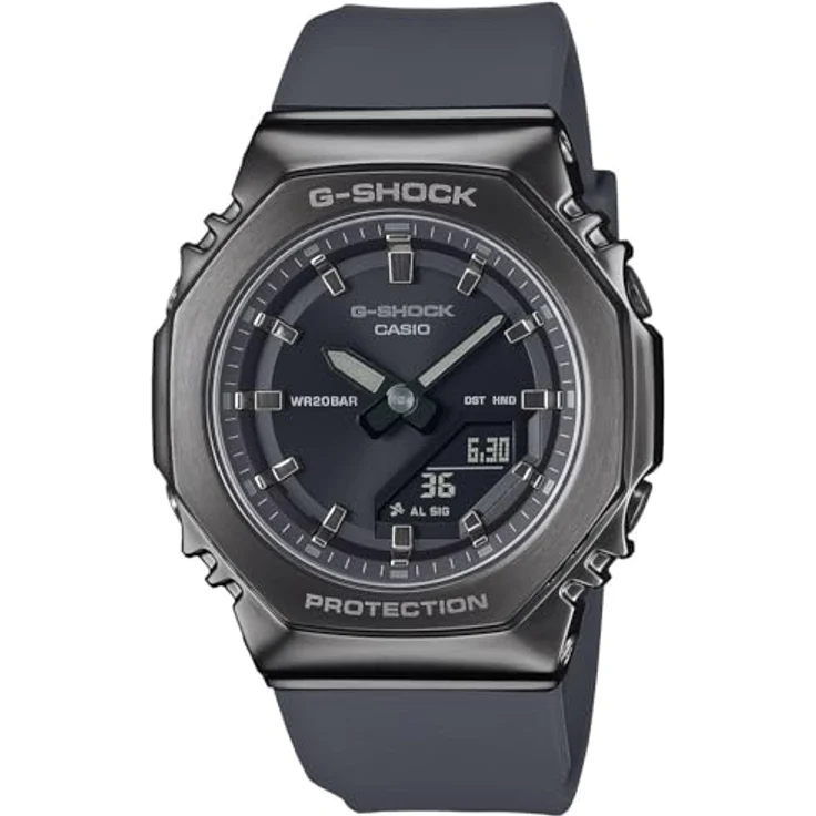 Casio G-Shock Classic Damenuhr GM-S2110B-8AER, Schwarz, analog-digital, Quarzwerk, mit Stoppuhr, Alarm und Beleuchtung – Bild 1