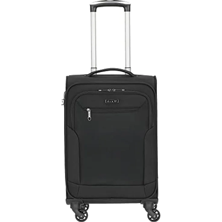 D & N Unisex-Erwachsene 6854-01 Koffer Trolley, Schwarz, 55 cm – Bild 1