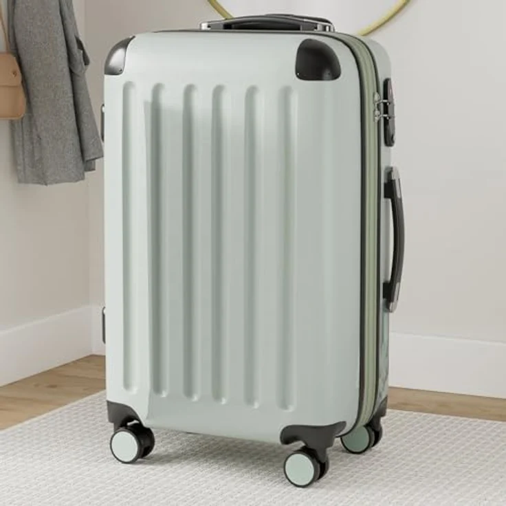 Hauptstadtkoffer Spree Mittelgroßer Koffer Hartschale Trolley, 65 cm, TSA, 74 Liter, mint – Bild 3