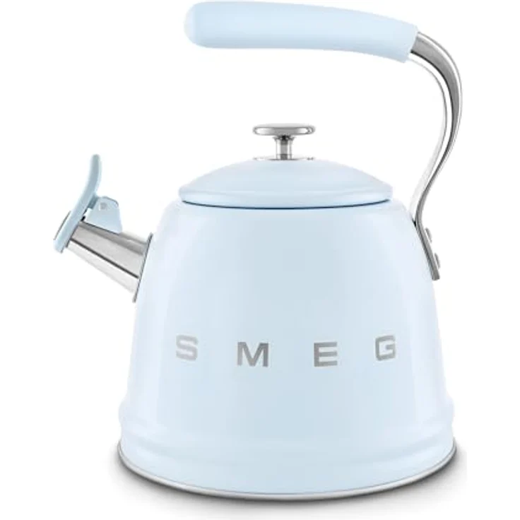 Smeg Wasserkocher WKF01PB Wasserkessel für alle Herdarten geeignet, 2,3 Liter, 50er-Jahre-Design, Pastellblau – Bild 2