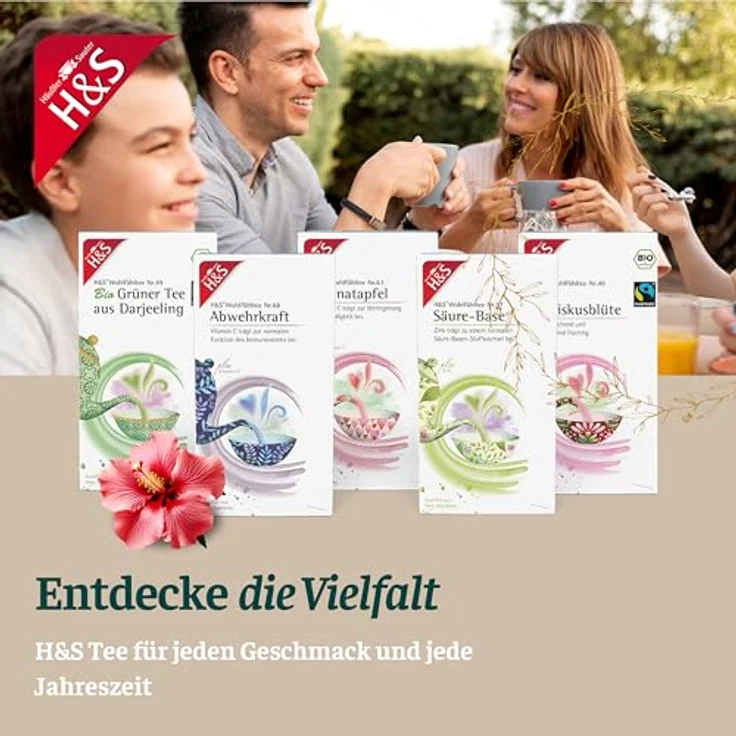H&S Holunder-Tee mit Vitamin C und Zink, Filterbeutel 20x2,5 g, natürliches Aroma – Bild 6