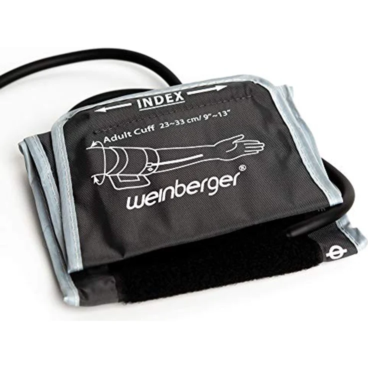 Weinberger 02273 Oberarm Blutdruckmessgerät großem Display, Speicher und Risiko-Indikator inkl. Tasche HL868VF, Großes, Gut Lesbares Display, weiß, 500 g – Bild 2