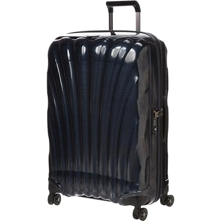 Samsonite Koffer C-Lite Spinner 75/28 Chili Red, Midnight Blue - Erweiterbarer Koffer mit harter Vorderseite und drehbaren Rädern – Bild 1