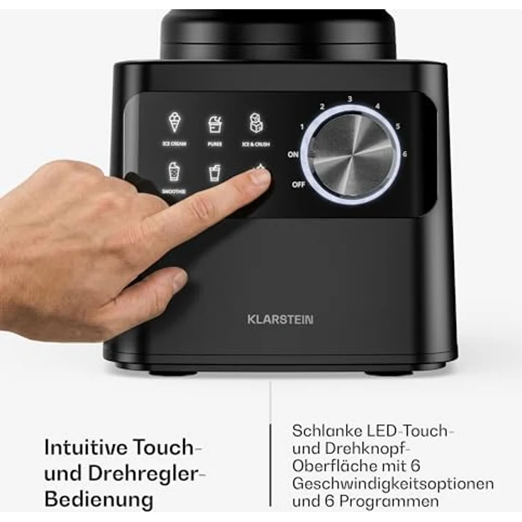 Klarstein Velaire Küchenmaschine mit Kochfunktion, 1200 W, 2 l Behälter, Mixer und vielseitigem Zubehör – Bild 5