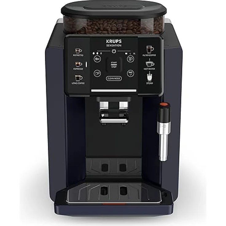 Krups Sensation C50 Kaffeevollautomat, benutzerfreundlich, pflegeleicht, Beleuchtungswarnungen, bequeme Reinigung, benutzerdefinierte Einstellungen EA910B10 – Bild 2
